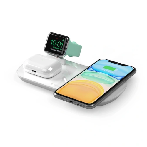 ЗУ беспроводное Deppa MagSafe iPhone, Apple Watch, Airpods 3 in 1 белый Беспроводное ЗУ купить в Барнауле фото 2