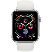 Apple Watch Series 4 40mm Case Silver Aluminium Sport Band White Apple купить в Барнауле