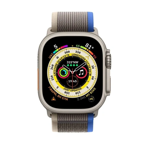  Apple Watch Ultra 49mm Titanium Case с серо-синим рем S/M Apple купить в Барнауле фото 2